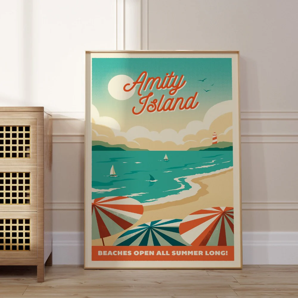 Amity Island Retro Travel Poster - Image 4