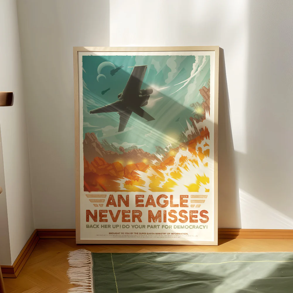 Eagle-1 Retro Poster - Image 4