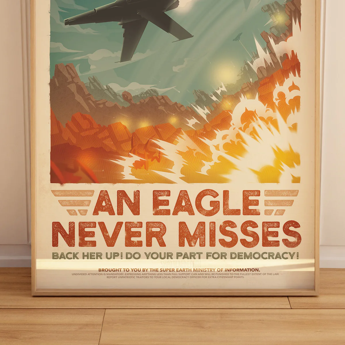 Eagle-1 Retro Poster - Image 5