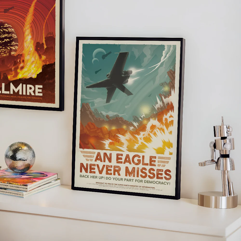 Eagle-1 Retro Poster - Image 6