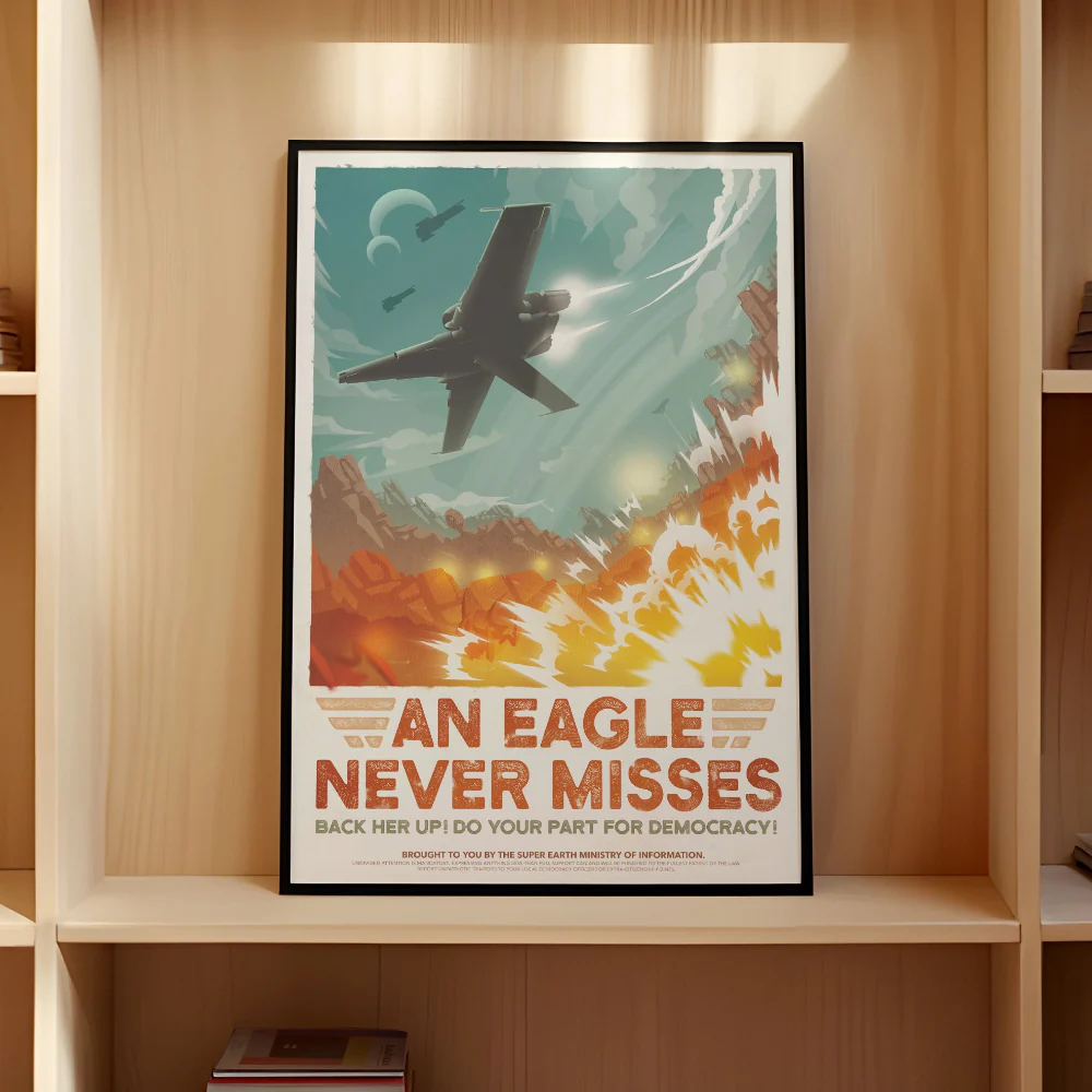 Eagle-1 Retro Poster - Image 7