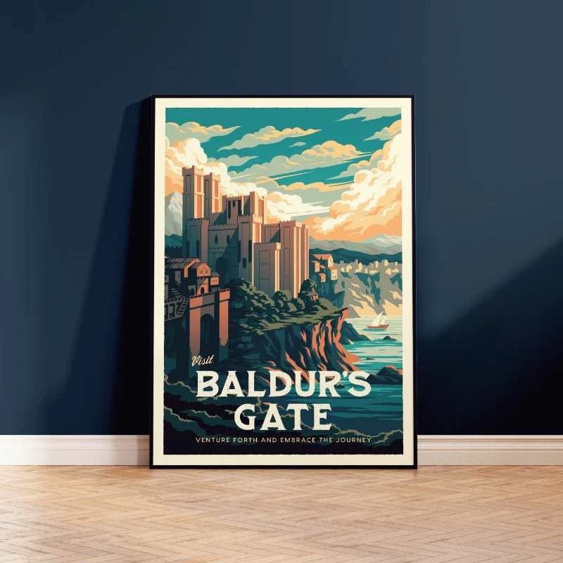 Baldur's Gate Travel Poster - Image 3