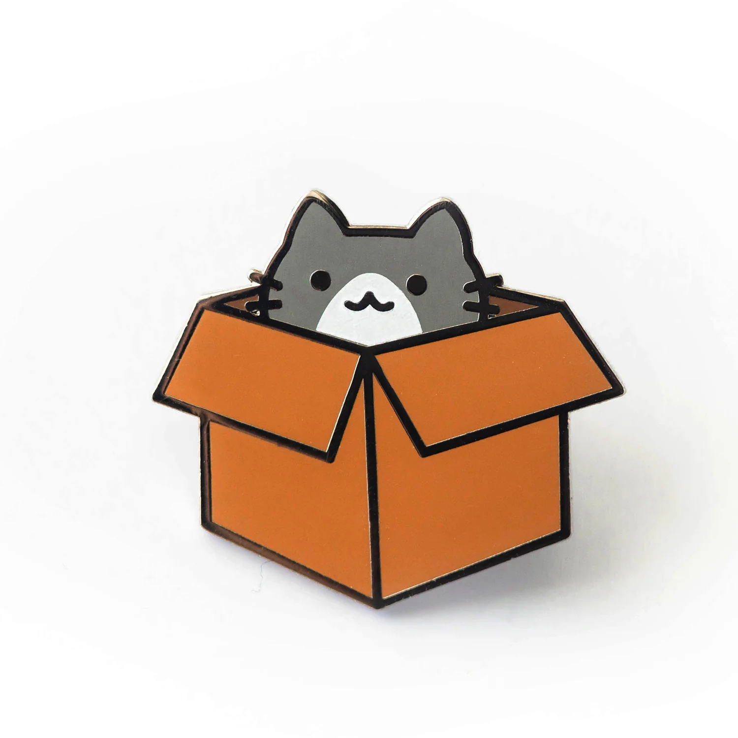 Box Cat Enamel Pin - Image 3