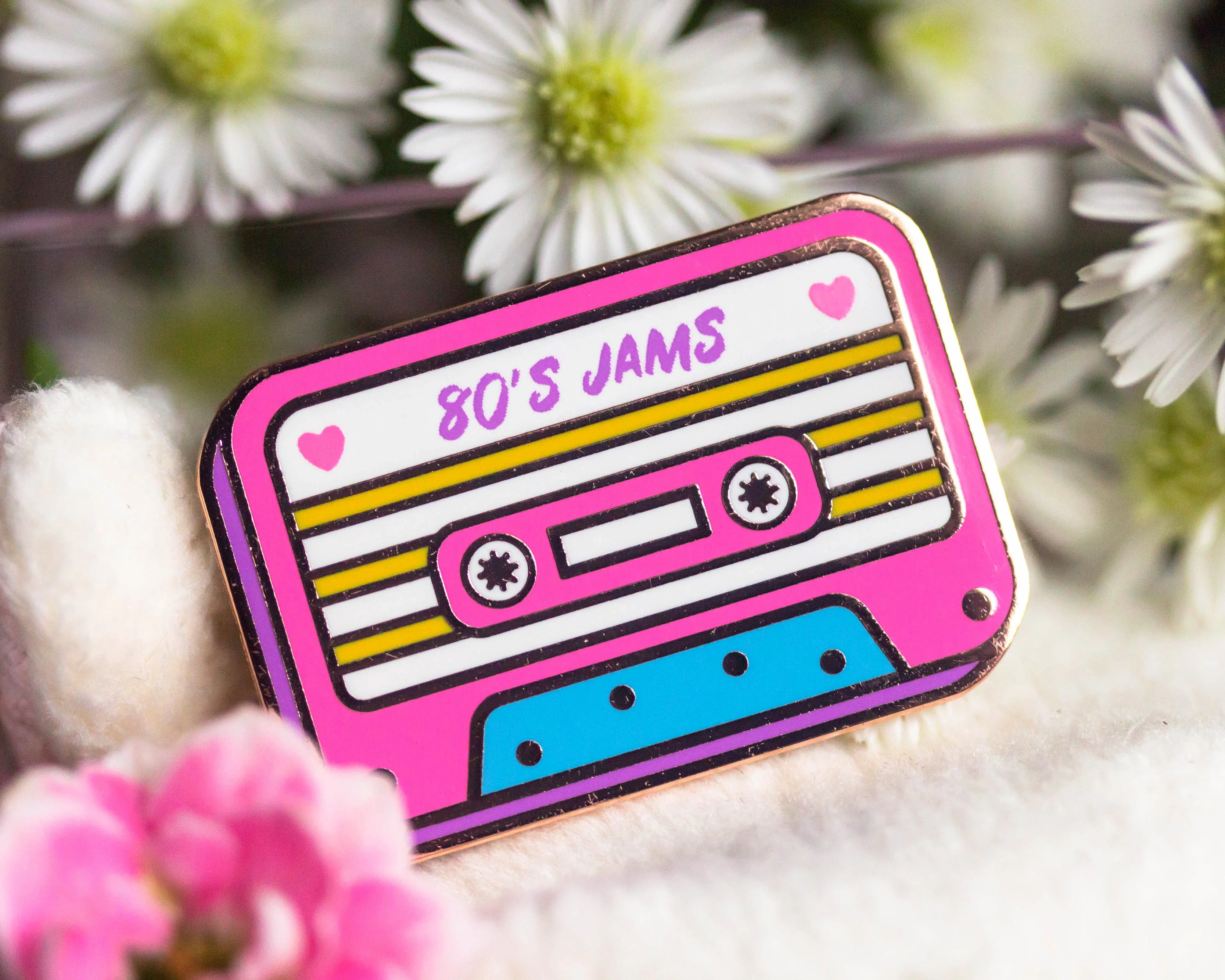 Cassette Mixtape Retro Enamel Pin - Image 3
