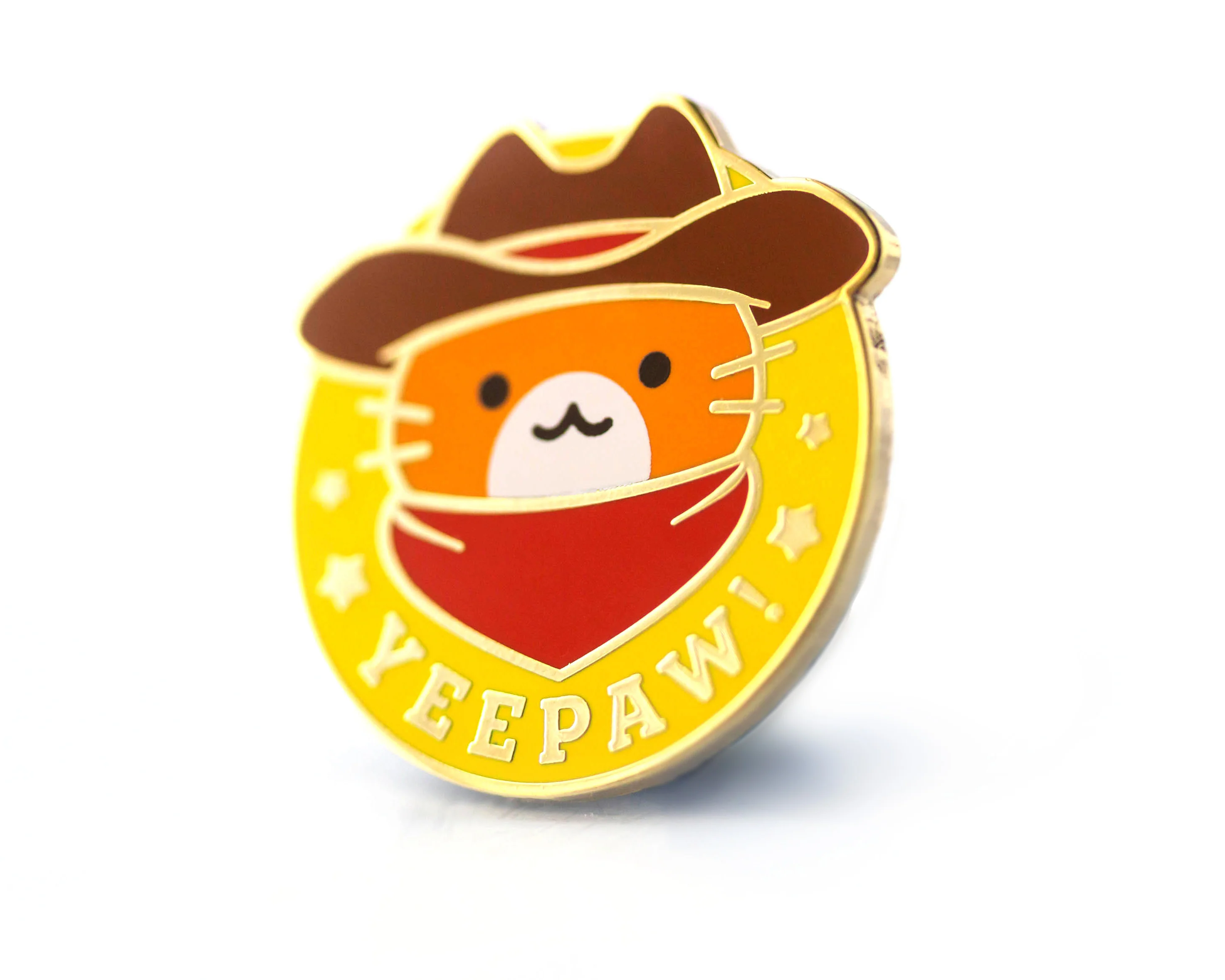 Cowboy Cat "Yeepaw!" Enamel Pin - Image 5