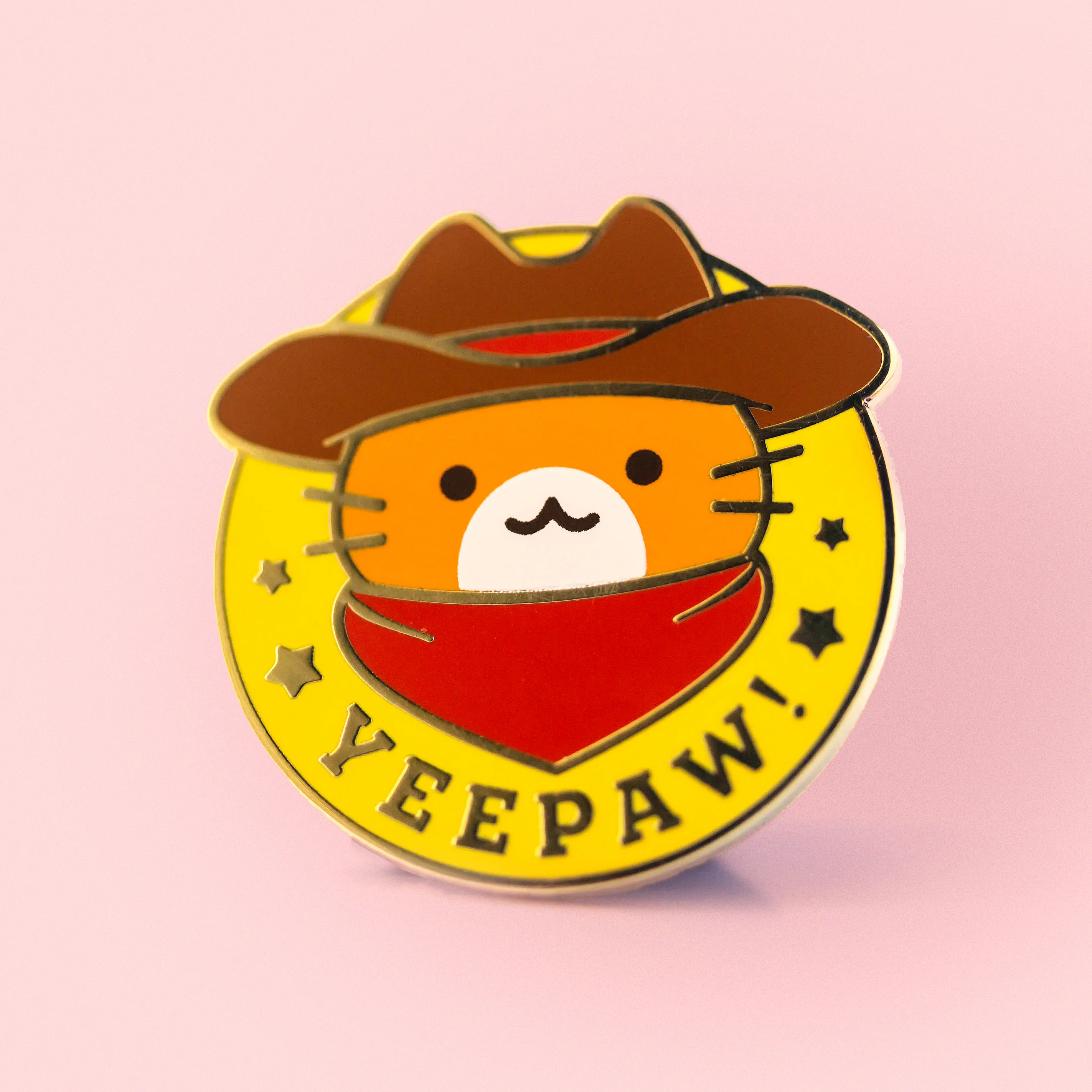 Cowboy Cat "Yeepaw!" Enamel Pin - Image 6