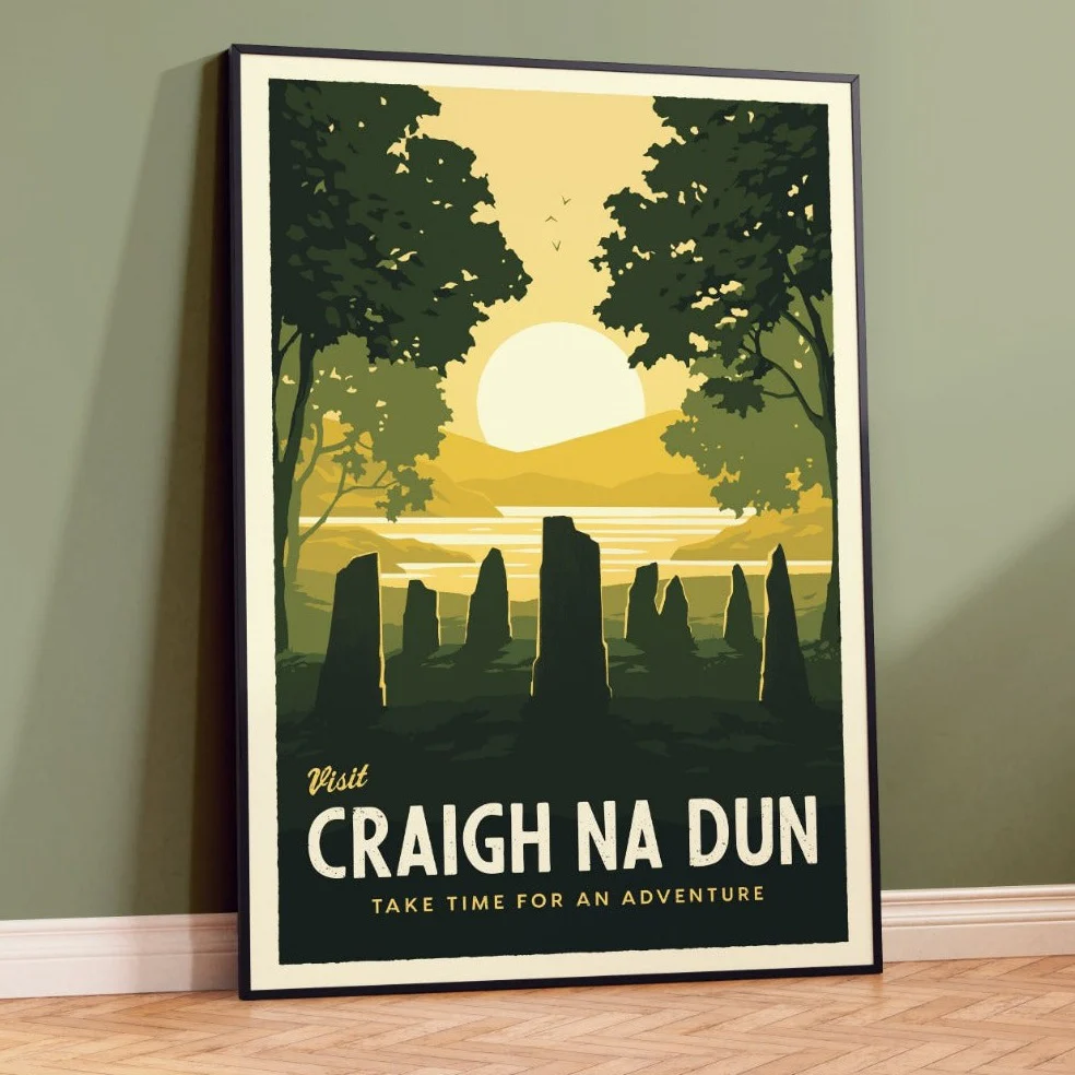Craigh Na Dun Retro Travel Poster - Image 3
