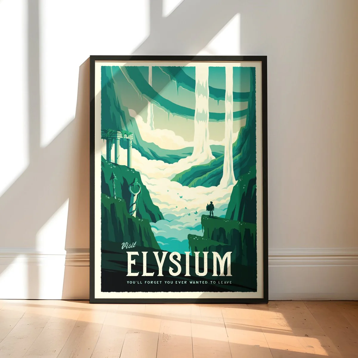 Elysium Retro Travel Poster - Image 3