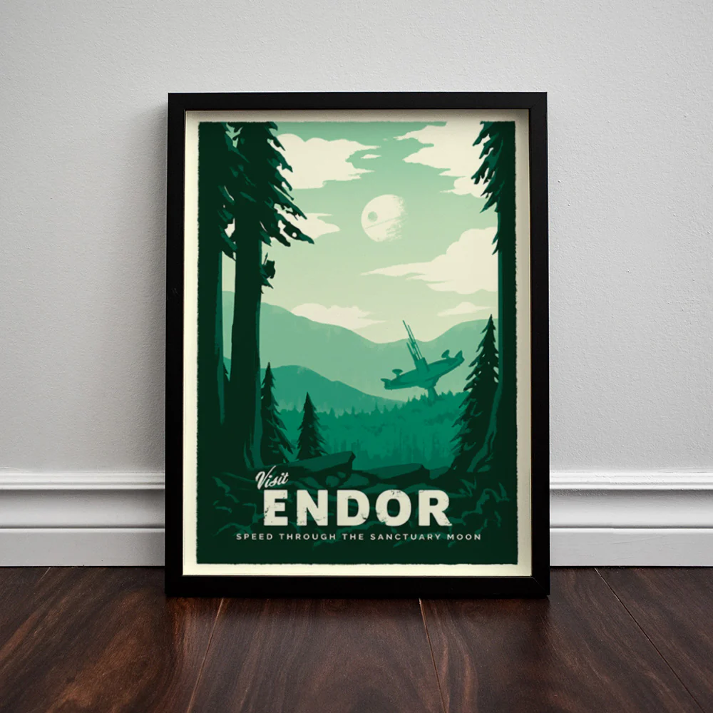 Endor Retro Travel Poster - Image 3