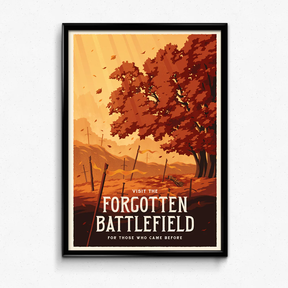 Forgotten Battlefield Travel Poster