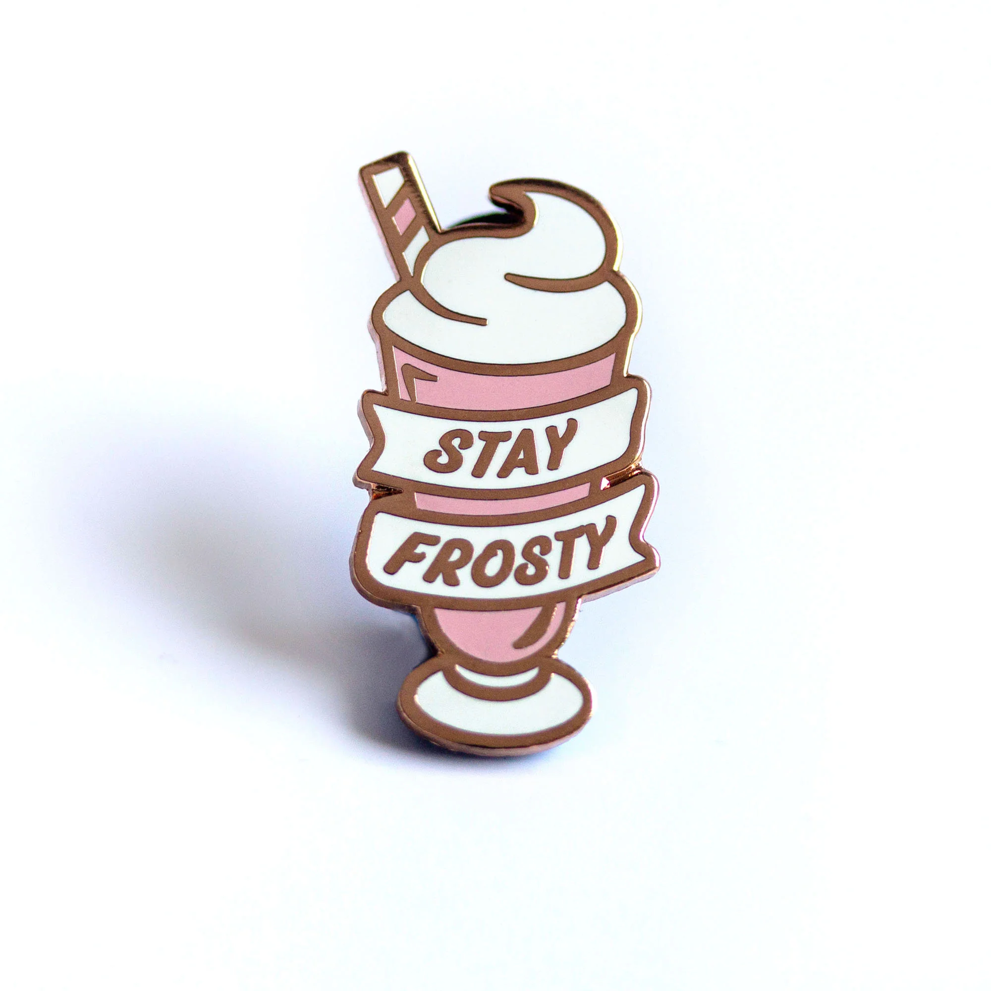 Frosty Milkshake Enamel Pin - Image 3