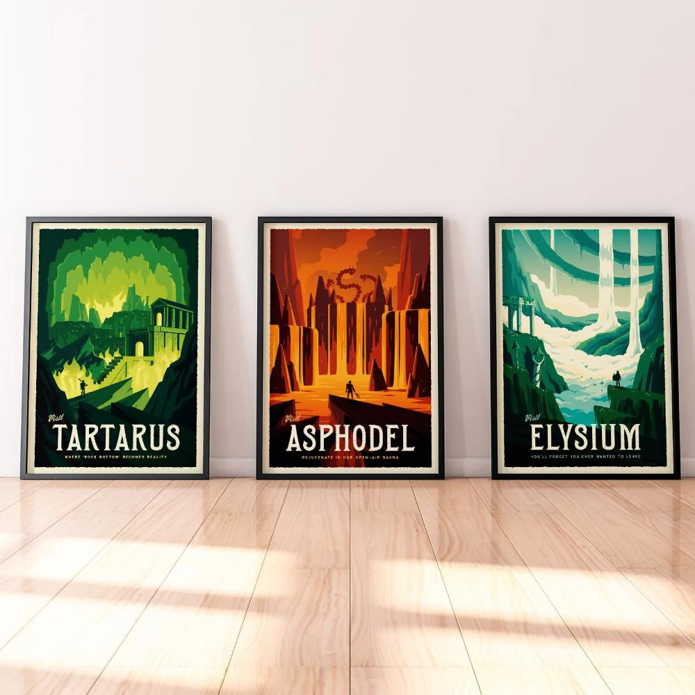 Asphodel Retro Travel Poster - Image 4