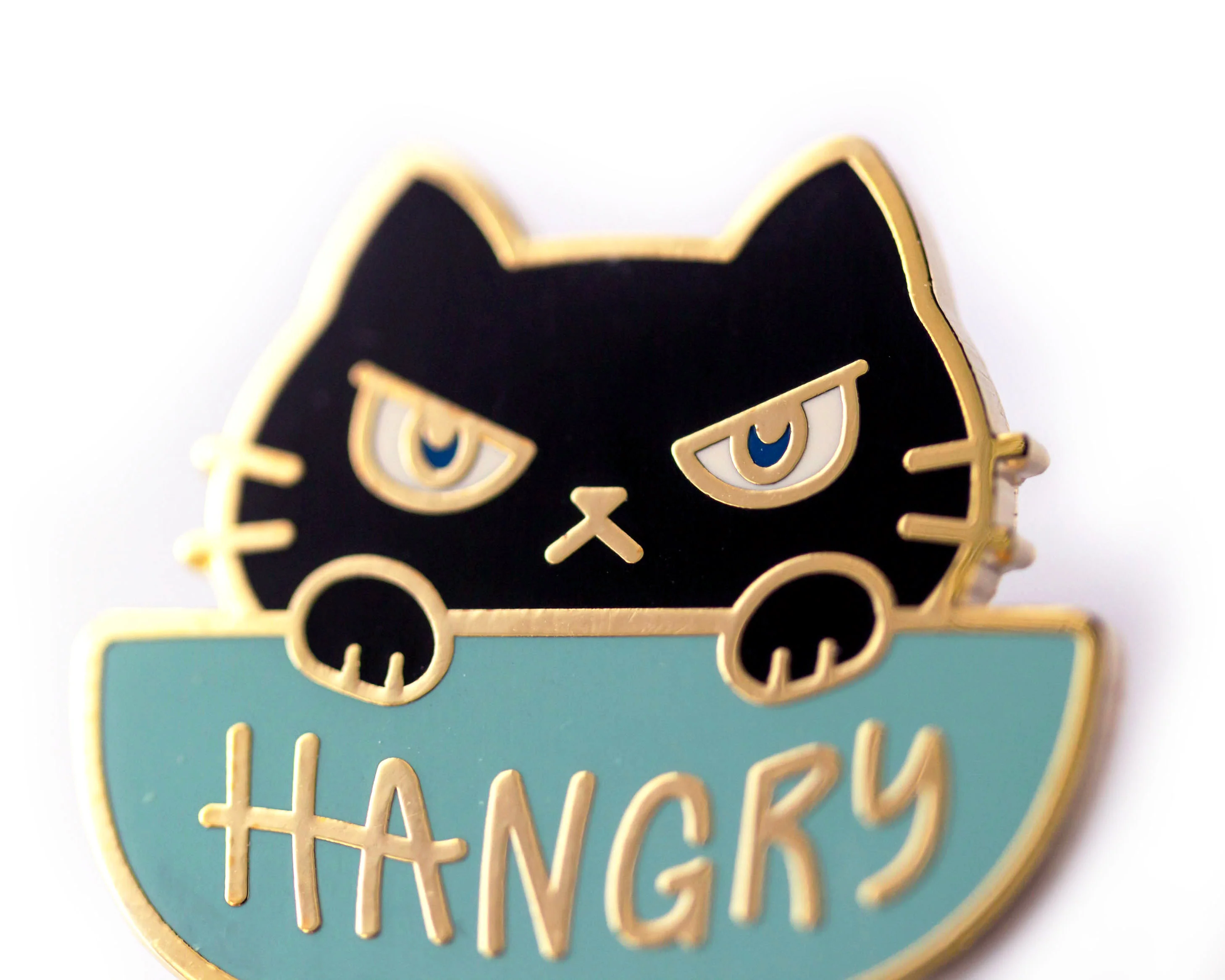 Hangry Cat Enamel Pin - Image 4