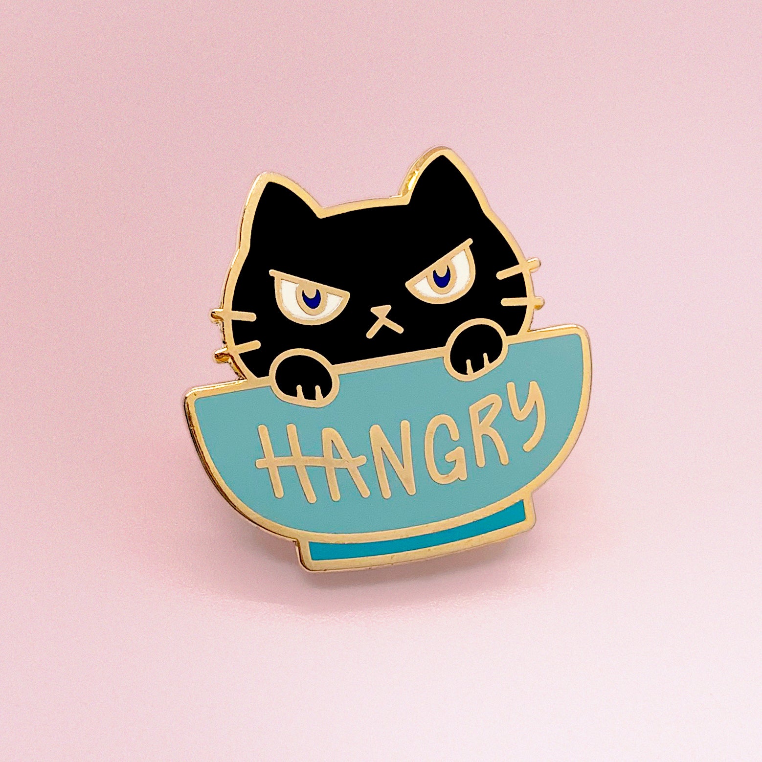Hangry Cat Enamel Pin - Image 5