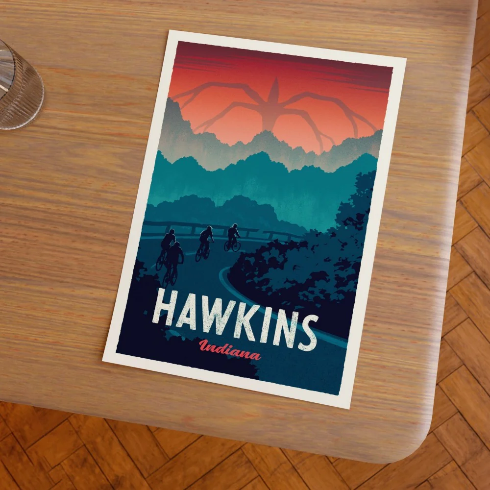 Hawkins Retro Travel Poster - Image 4
