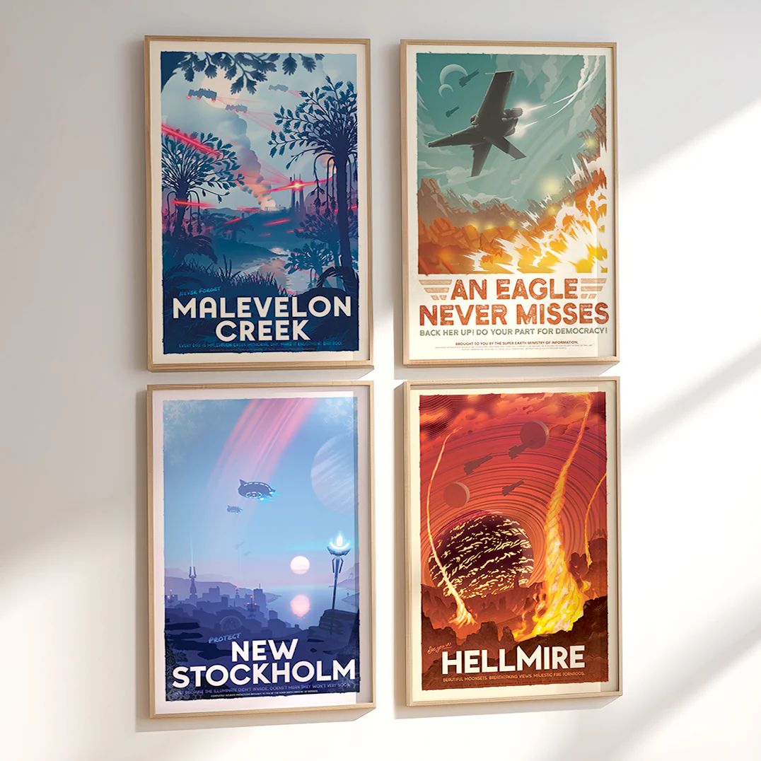 Helldivers 2 Retro Poster Bundle - Image 2