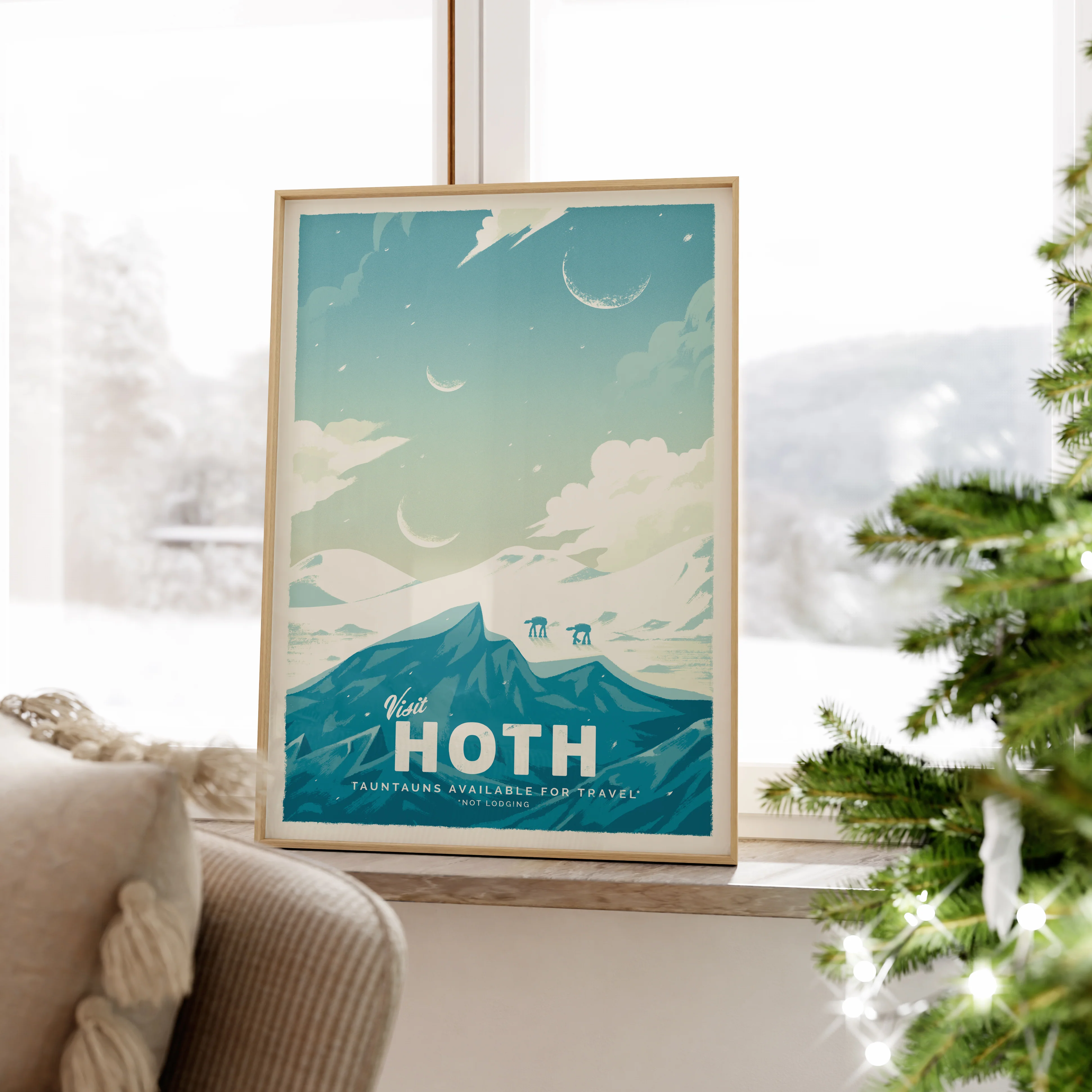 Hoth Retro Travel Poster - Image 3