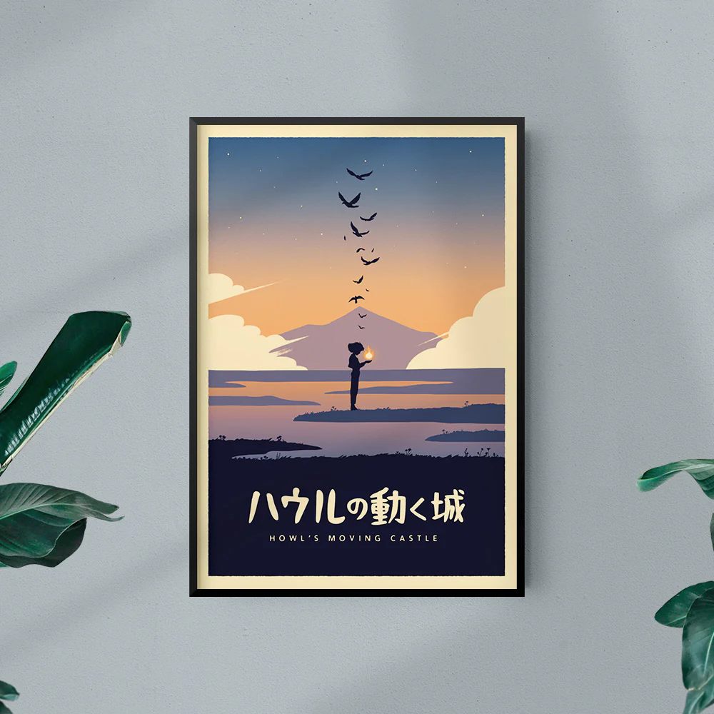 Howl's Moving Castle Minimalist Poster - Image 3