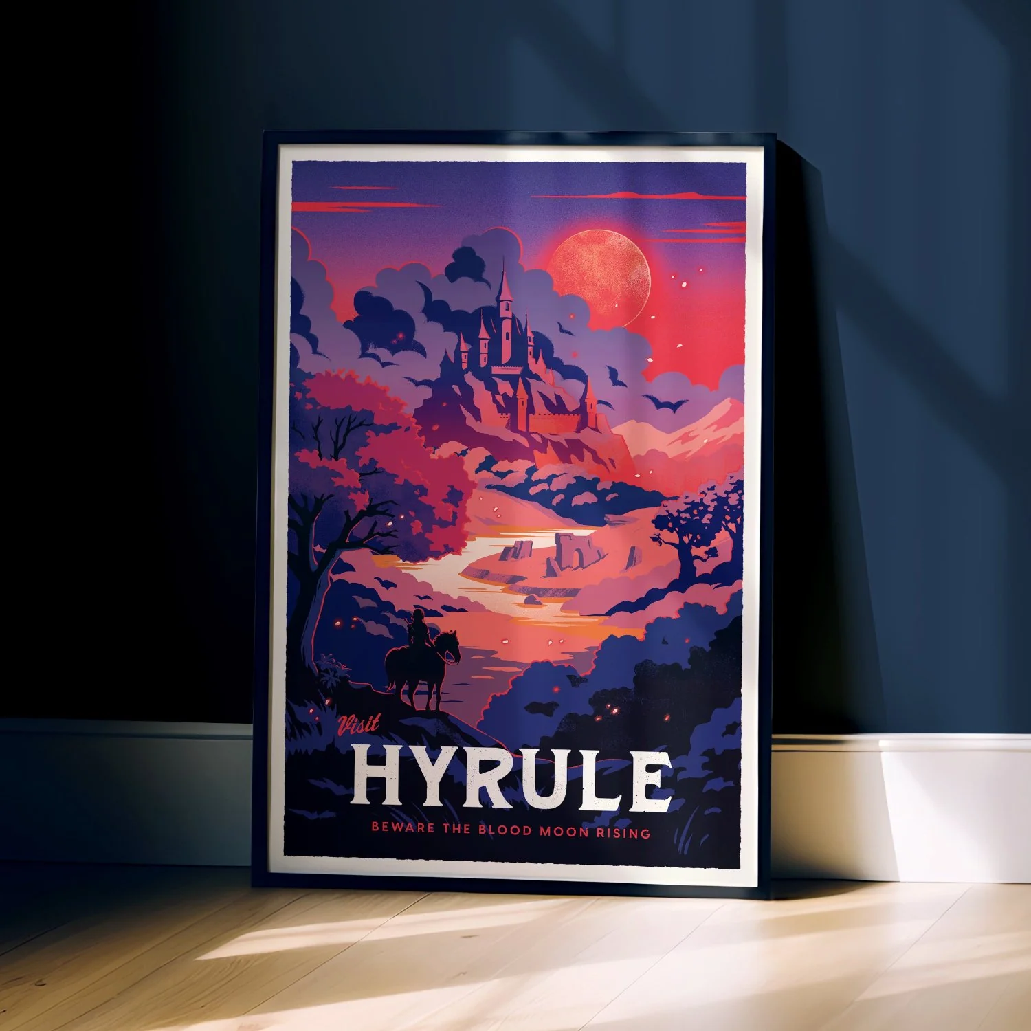 Hyrule Travel Poster - Blood Moon Variant - Image 3