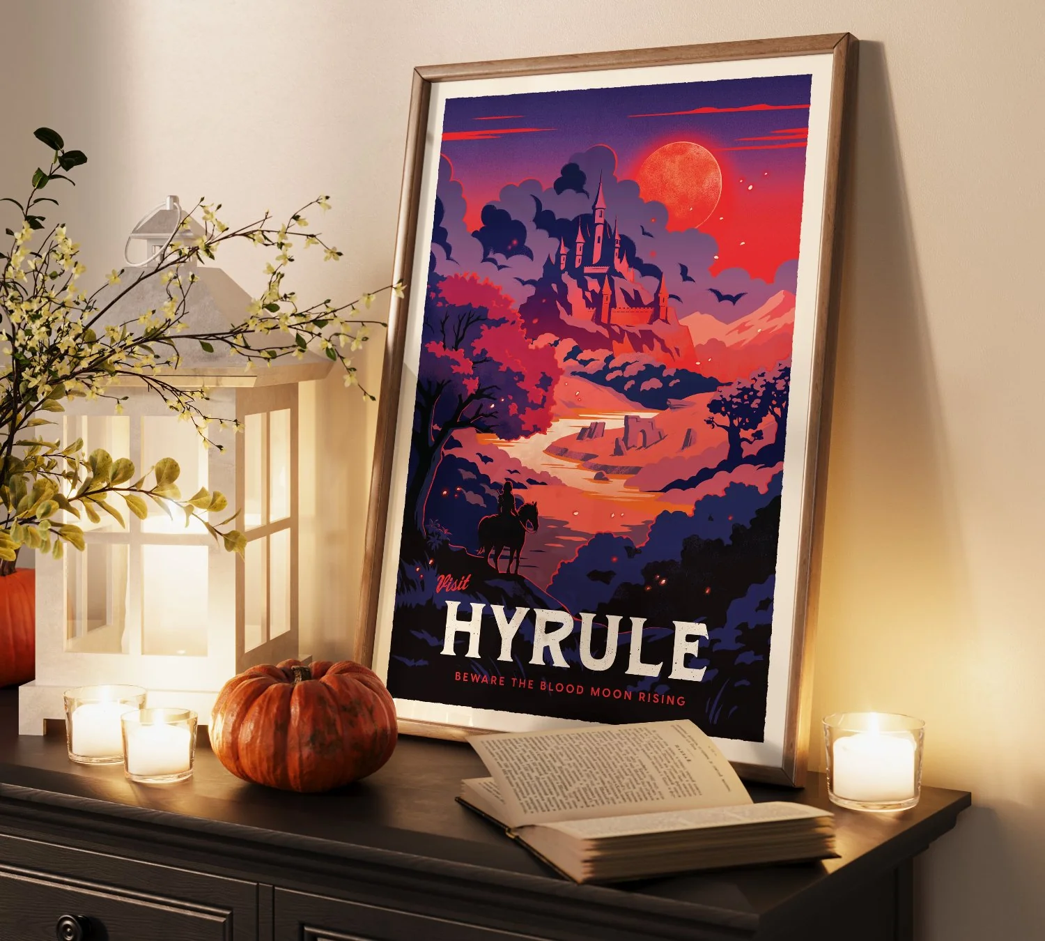 Hyrule Travel Poster - Blood Moon Variant - Image 4