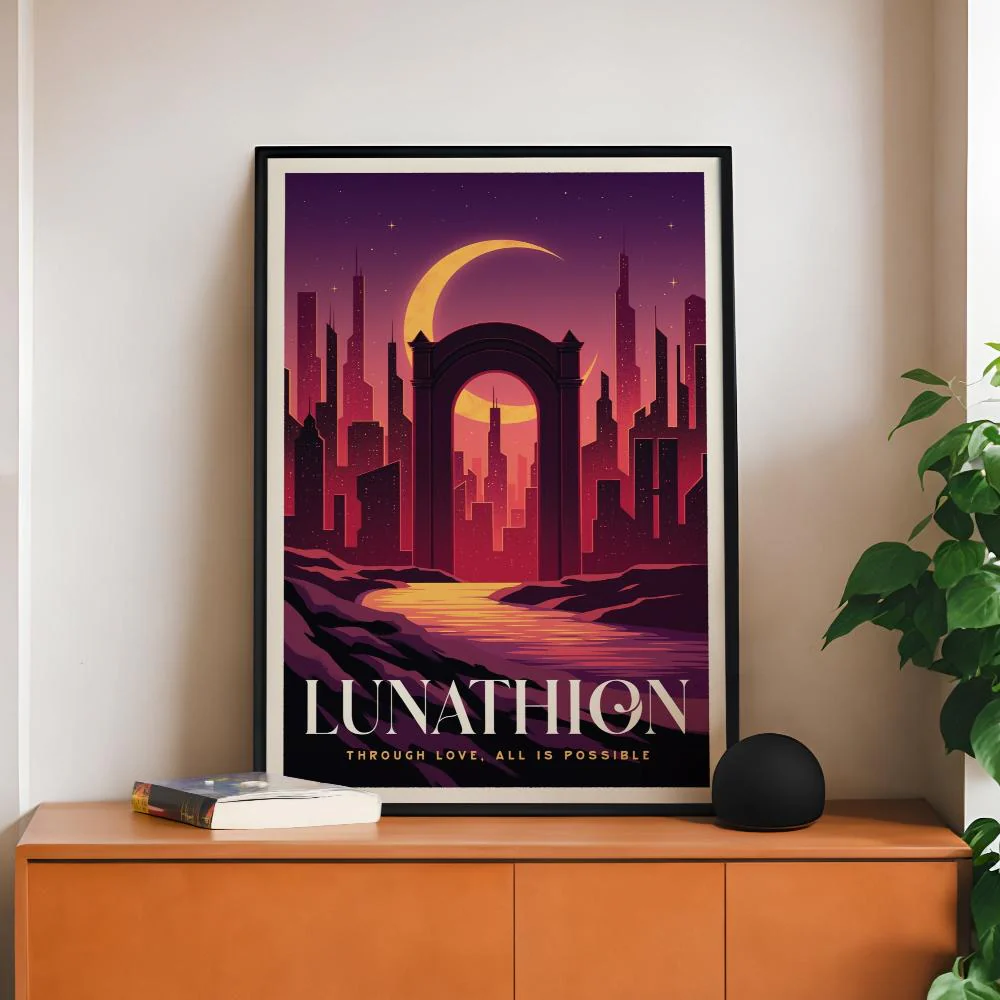 Lunathion Crescent City Travel Poster - Image 4