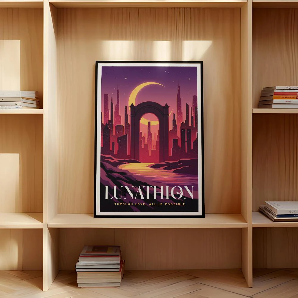 Lunathion Crescent City Travel Poster - Image 5