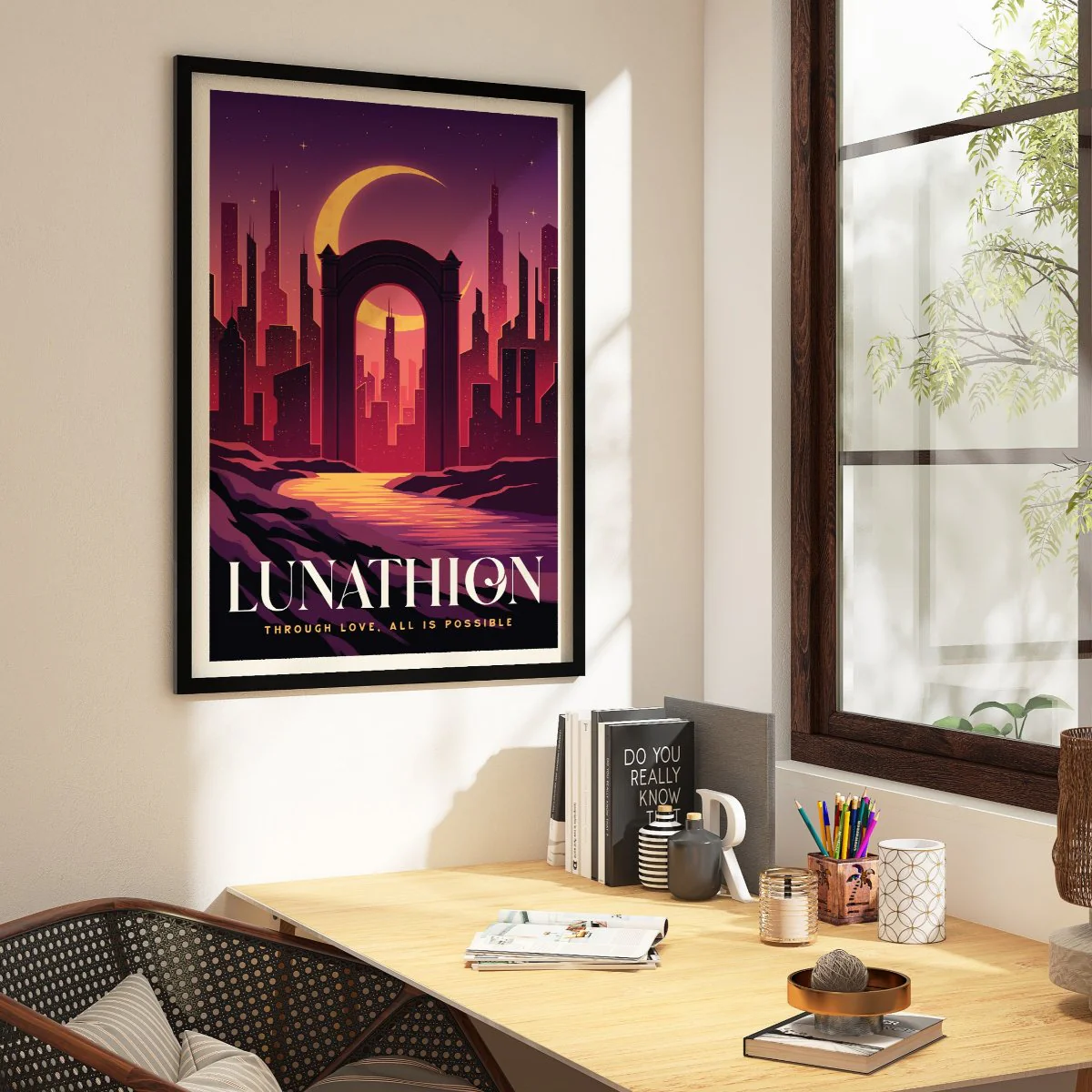 Lunathion Crescent City Travel Poster - Image 6