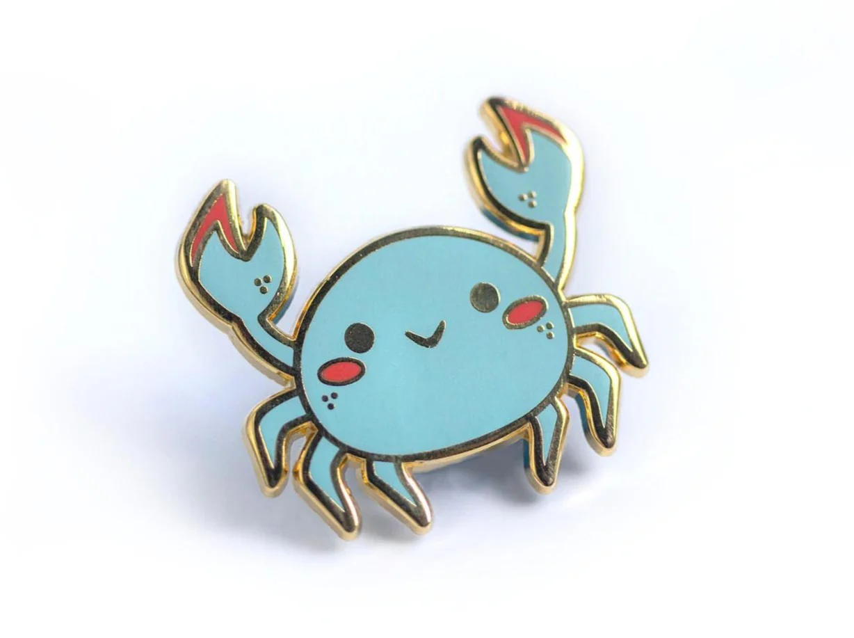 Maryland Blue Crab Enamel Pin - Image 2