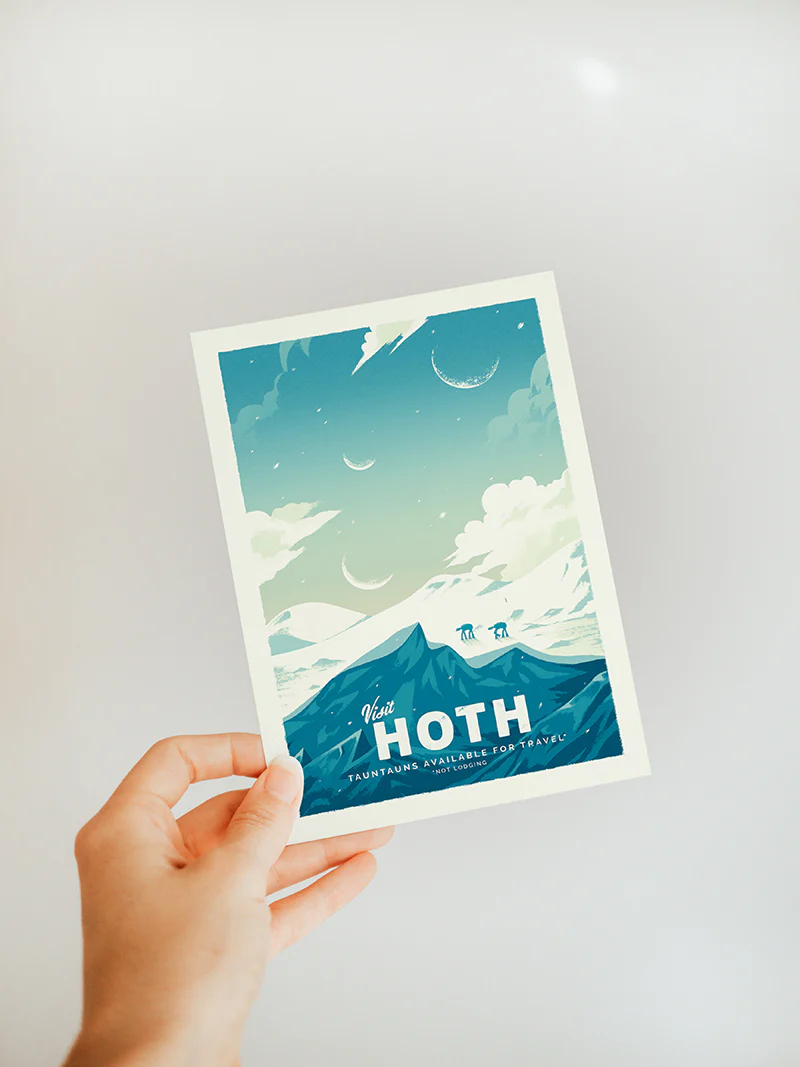 Mini Print Tatooine, Hoth, Endor Retro Travel Bundle - Image 3