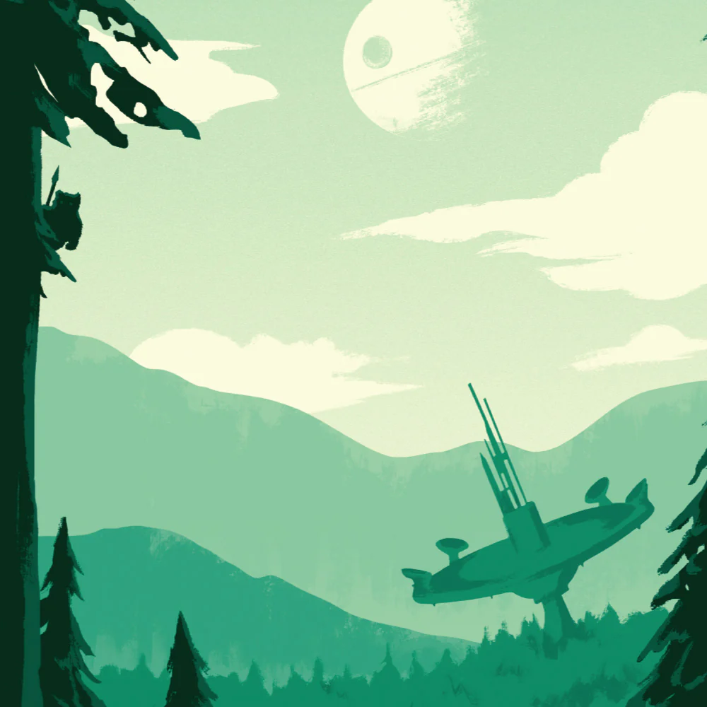Mini Print Tatooine, Hoth, Endor Retro Travel Bundle - Image 5