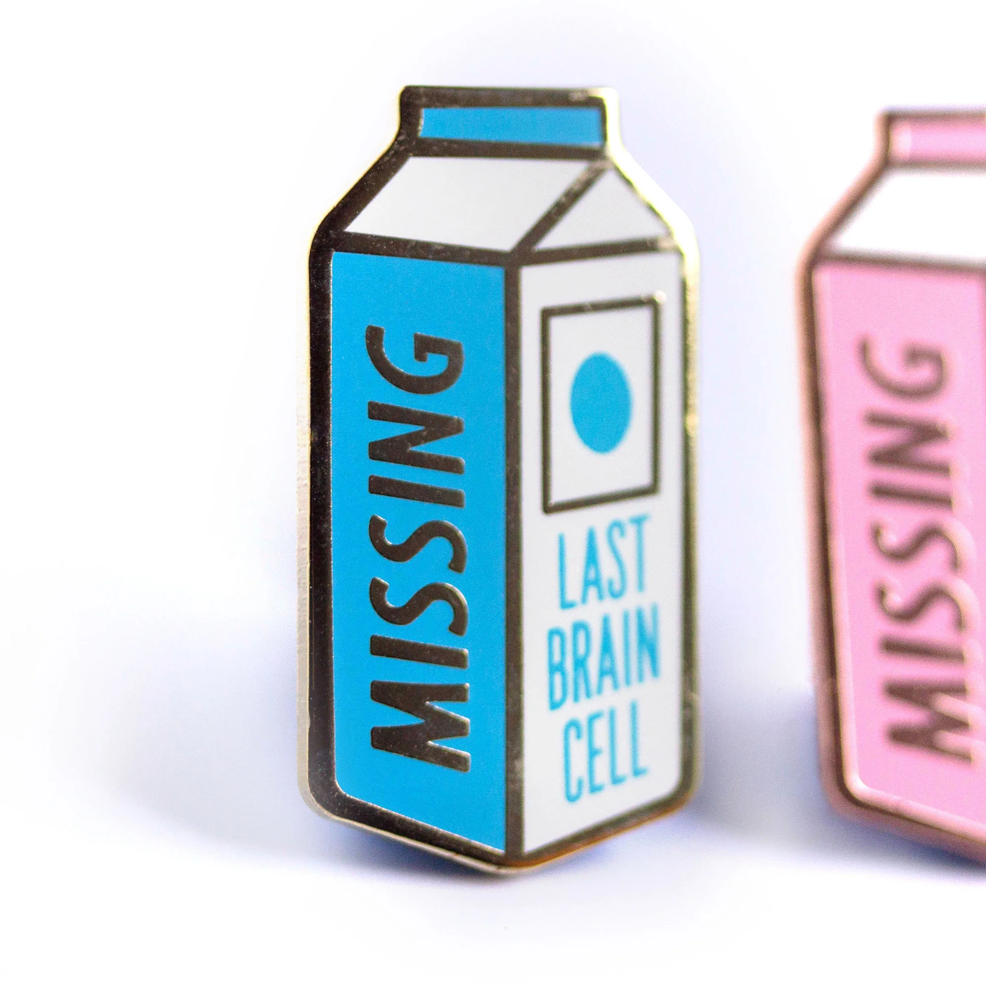 Missing Milk Carton Enamel Pins - Image 3