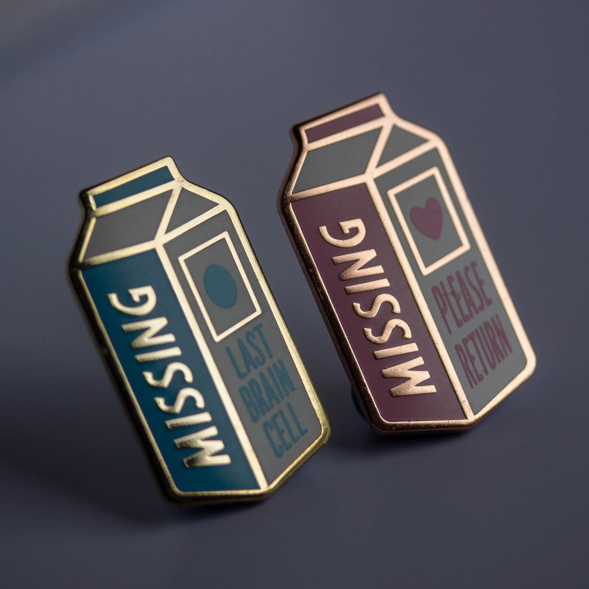 Missing Milk Carton Enamel Pins - Image 4