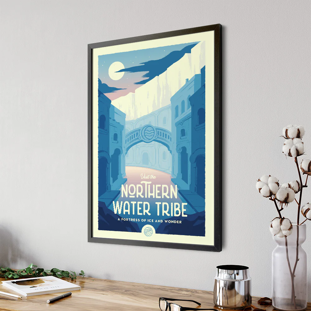Northern Water Tribe Retro Travel Poster - Image 4