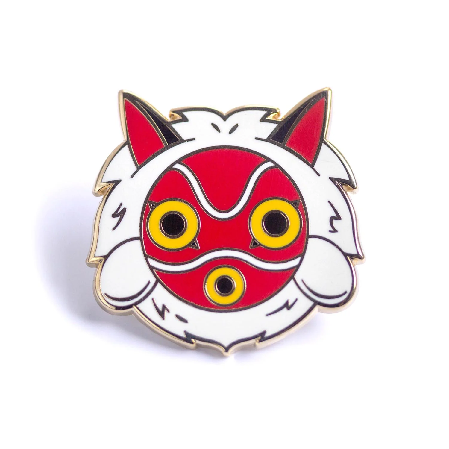 Mononoke Mask Enamel Pin - Image 2