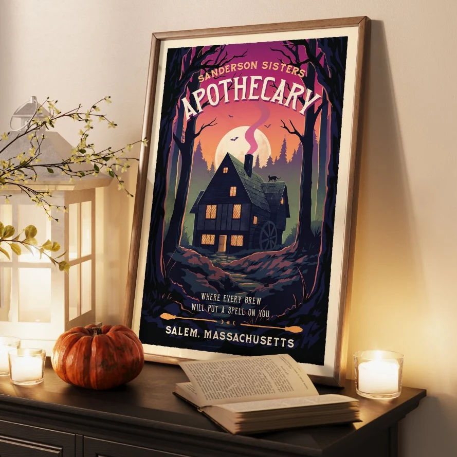Sanderson Sisters Apothecary - Salem Travel Poster - Image 3