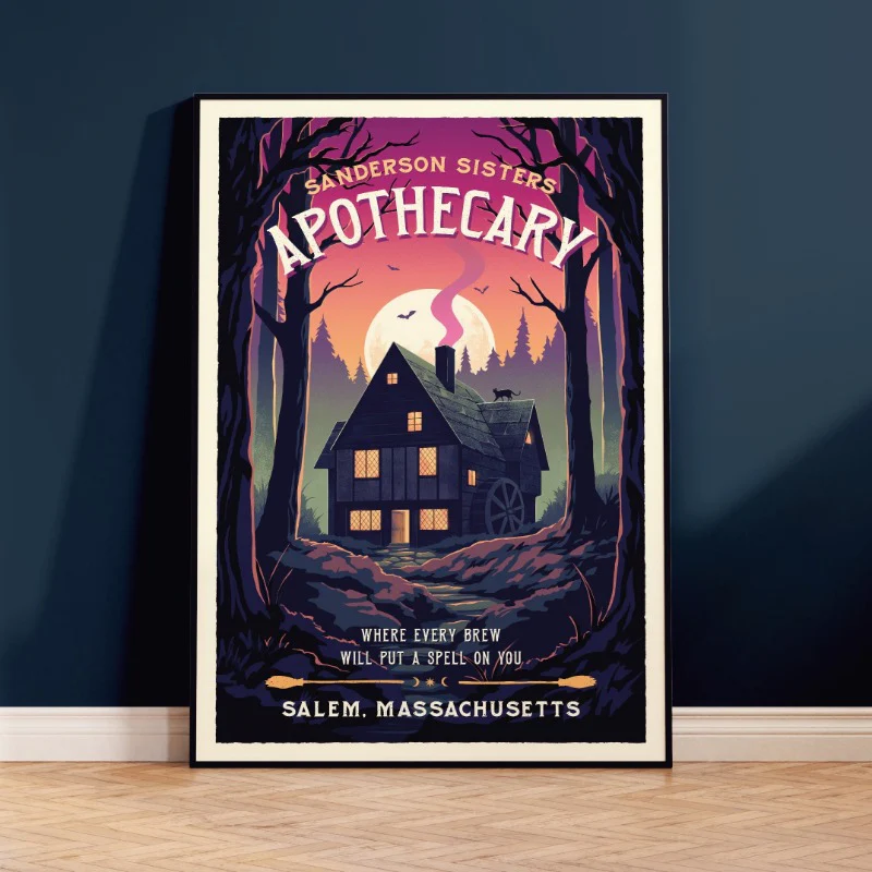 Sanderson Sisters Apothecary - Salem Travel Poster - Image 4