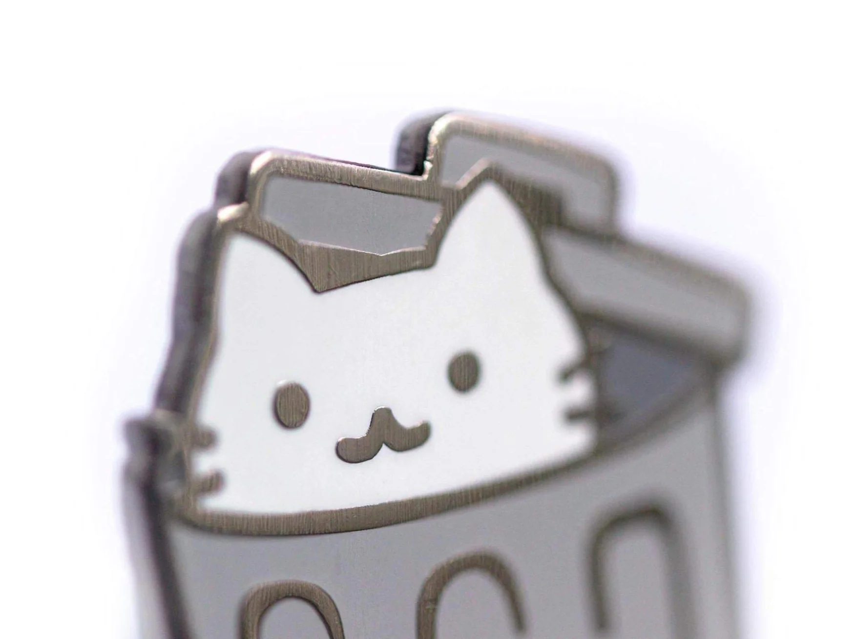 Trash Cat Enamel Pin - Image 3