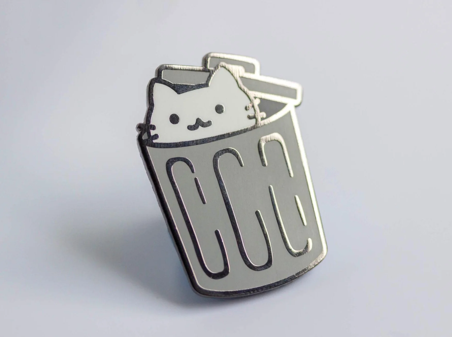 Trash Cat Enamel Pin - Image 4