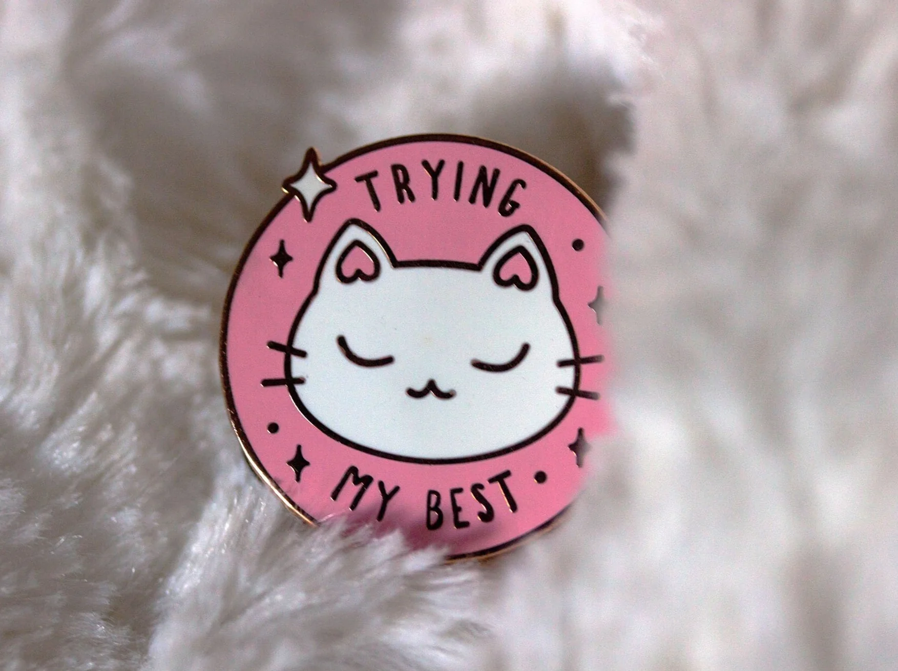 Trying My Best Cat Enamel Pins - Image 7