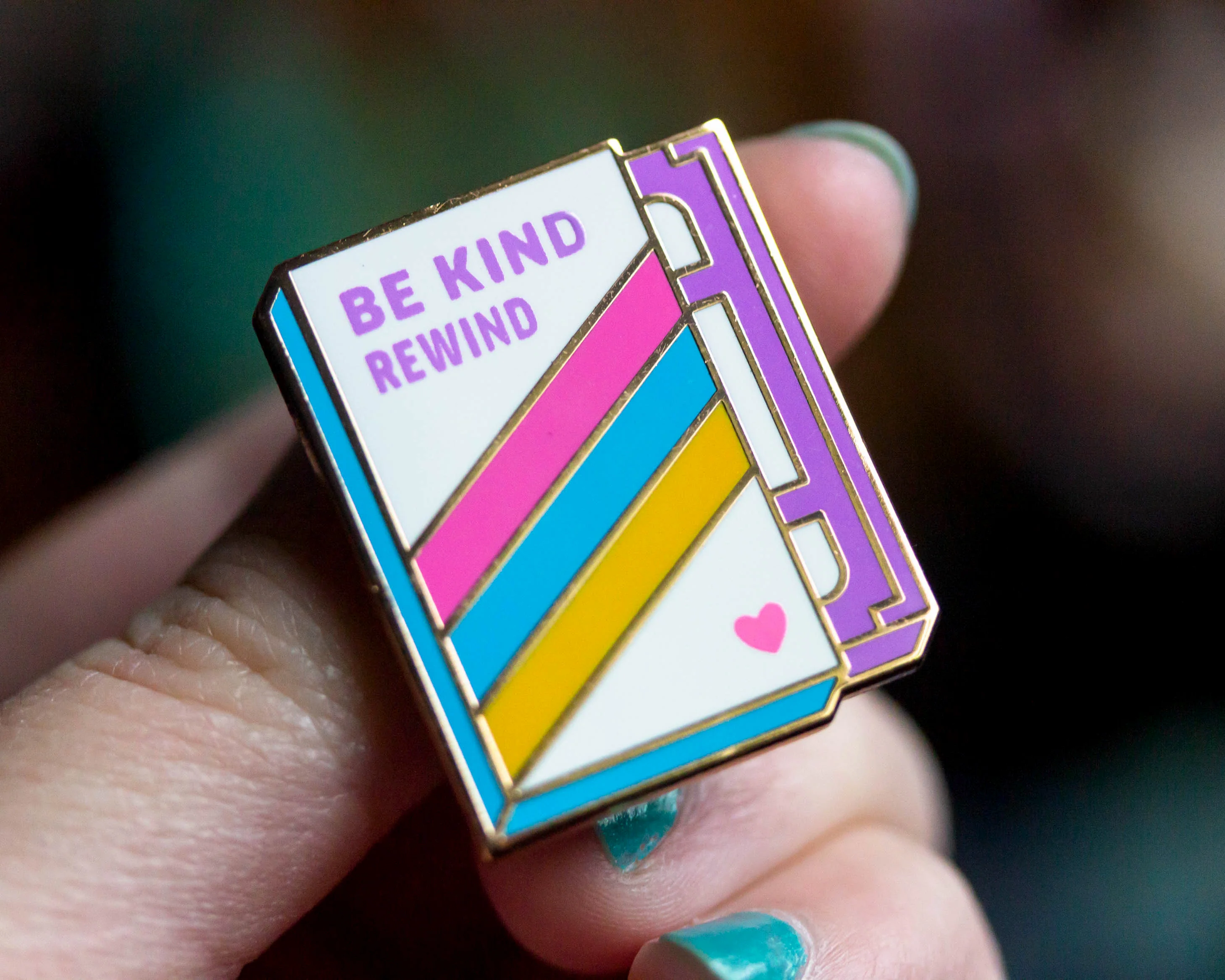 VHS Retro Enamel Pin - Image 5