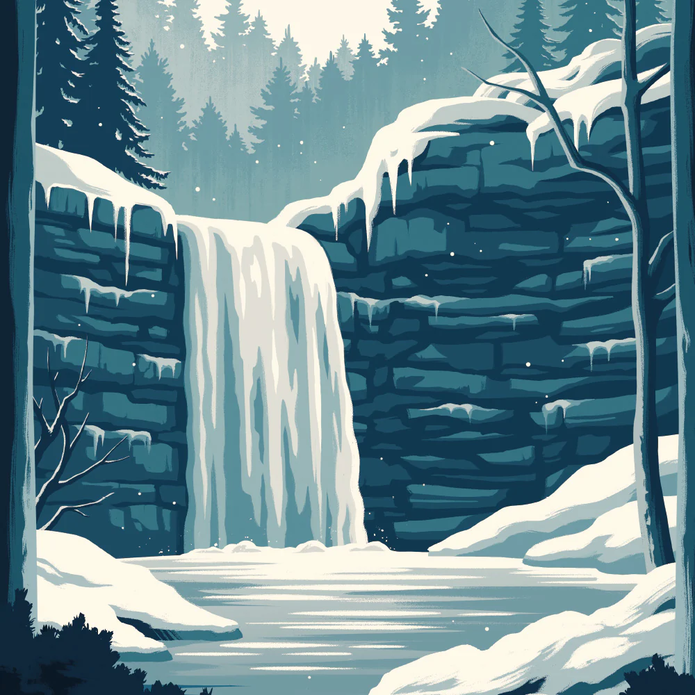 Woe's Hollow Retro Travel Poster - Image 2